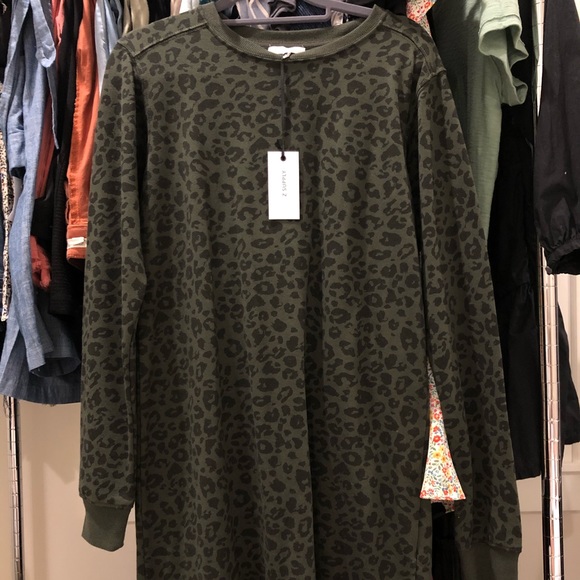 Z Supply Leopard Shift dress size xs - Picture 3 of 3